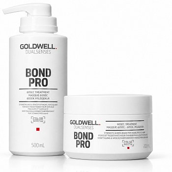 Укрепляющая маска для тонких и ломких волос за 60 секунд  - Goldwell Dualsenses Bond Pro 60Sec Treatment